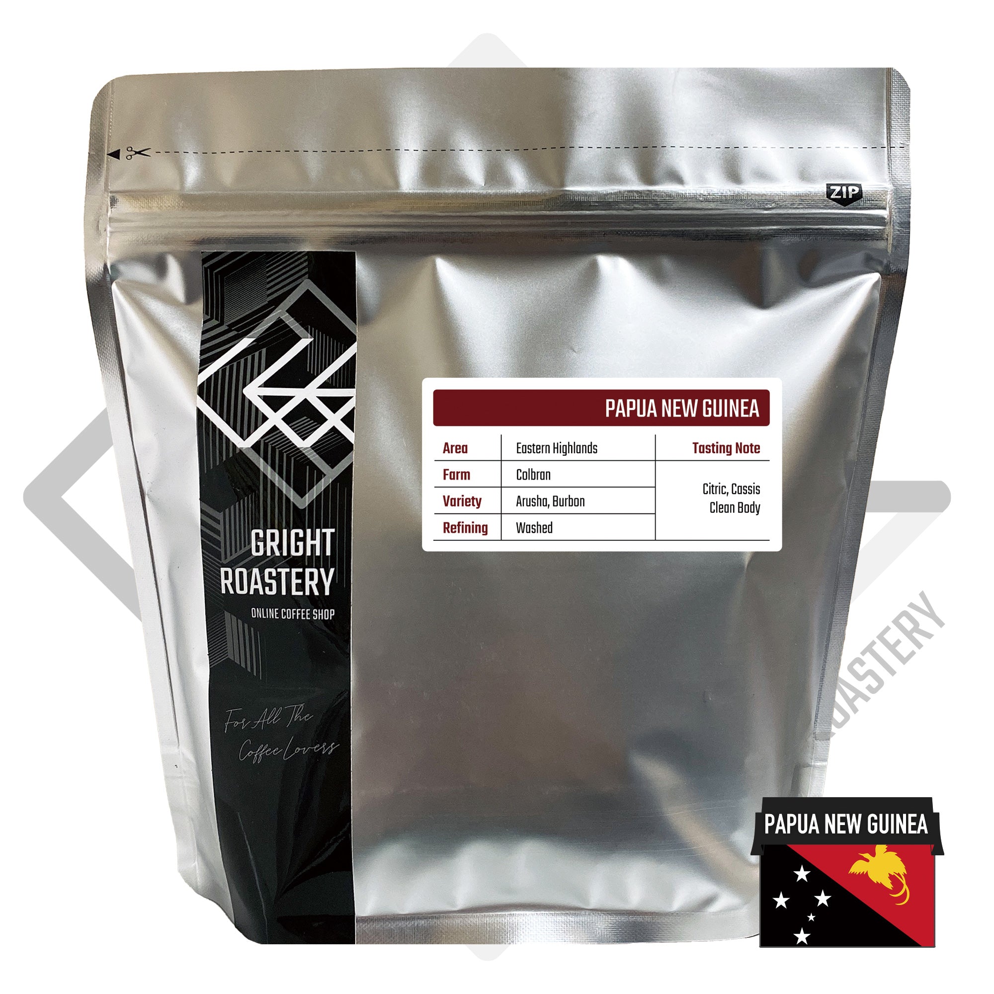 パプアニューギニア コルブラン農園 A ウォッシュド コーヒー豆