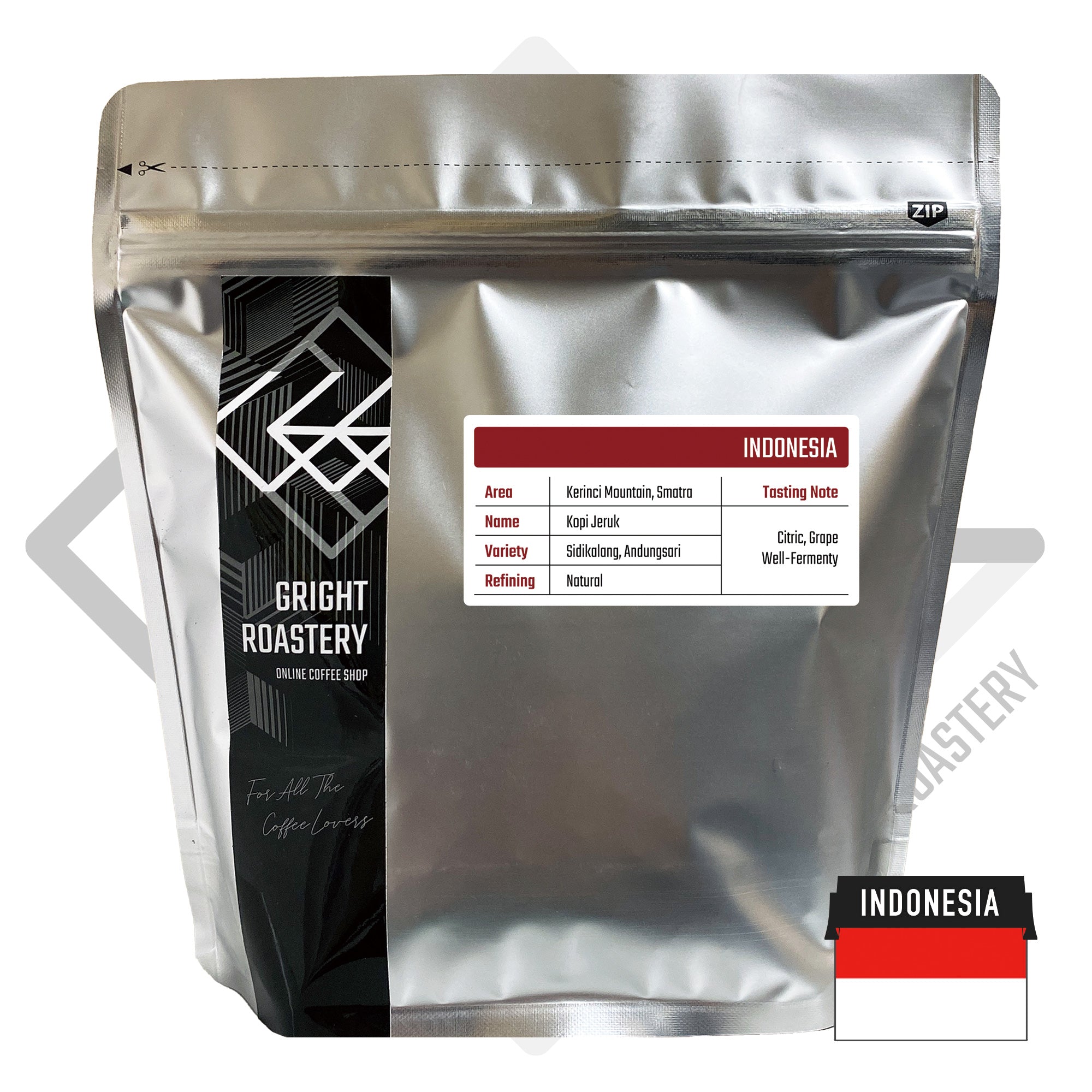 インドネシア クリンチマウンテン コピ ジェルク ナチュラル コーヒー