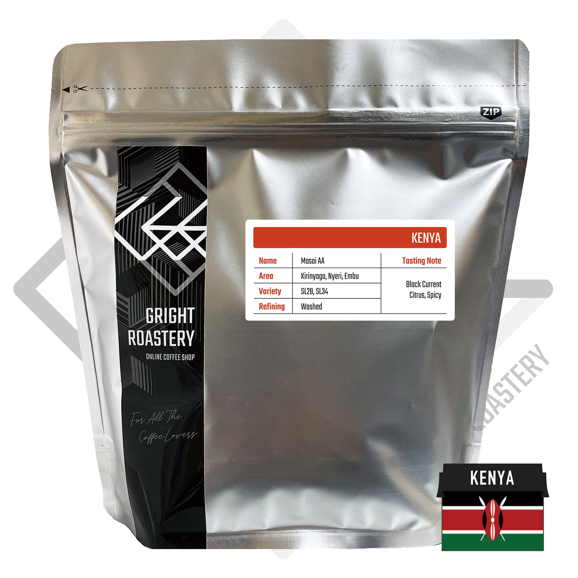 ケニア マサイ AA ウォッシュド コーヒー豆 – GRIGHT ROASTERY Online
