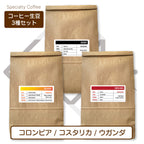 生豆３種セット (250g×3種 合計750g）コロンビア[ファーメーテーション] コスタリカ[ハニー] ウガンダ[ナチュラル] )